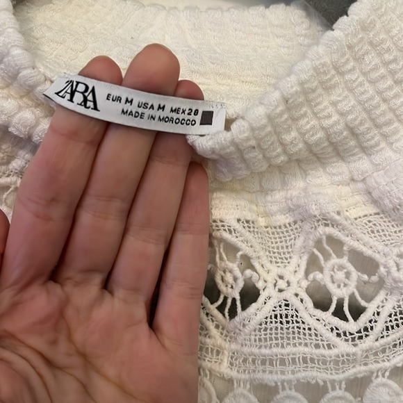 Zara lace crochet collar sweater - Picture 3 of 3